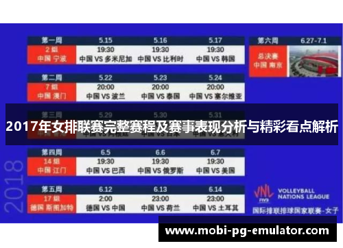 2017年女排联赛完整赛程及赛事表现分析与精彩看点解析 2017年女排联赛完整赛程及赛事表现分析与精彩看点解析