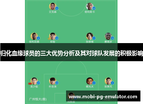 归化血缘球员的三大优势分析及其对球队发展的积极影响 归化血缘球员的三大优势分析及其对球队发展的积极影响