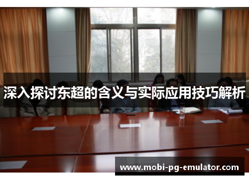 深入探讨东超的含义与实际应用技巧解析